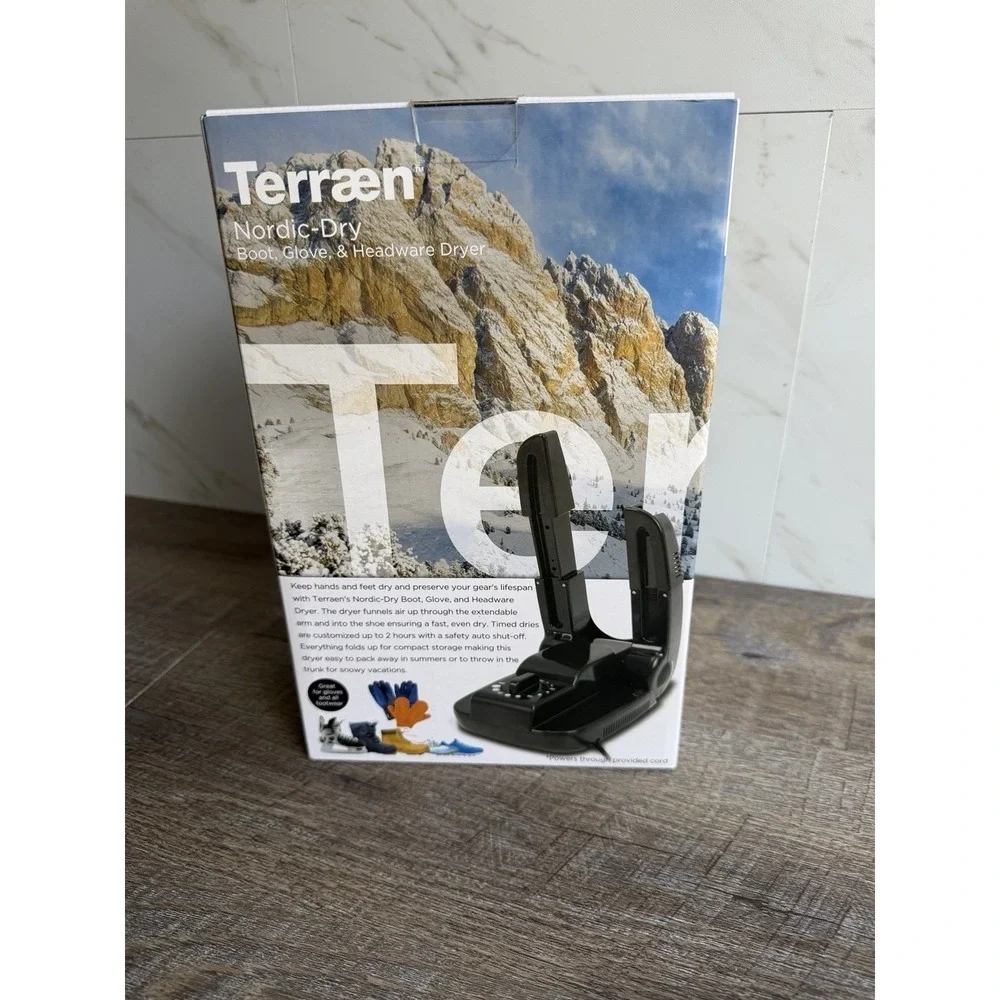 Terraen Nordic-Dry Boot Glove & Headwear Dryer – Adjustable Timer, 200W